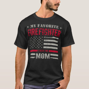 Camiseta Bombero Me Llama Mamá Camión de Bomberos Bomberos 