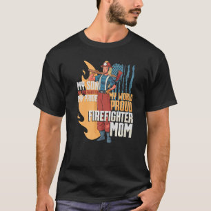 Camiseta Bombero Mi hijo Mi bombero Mi orgullo mi mundo