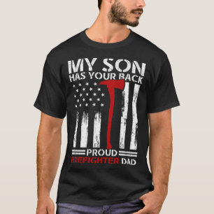Camiseta Bombero Mi Hijo Tiene A Tu Orgulloso Padre Bombero