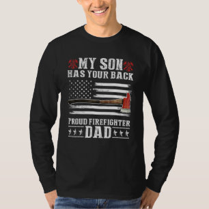 Camiseta Bombero Mi Hijo Tiene A Tu Orgulloso Padre Bombero