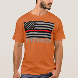 Camiseta Bombero norteamericano bombero y bombero, línea ro