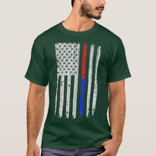 Camiseta Bombero: Oficial de policía Bandera de la Línea Az