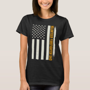 Camiseta Bombero Patriótico Voluntario Bombero Papá Americ