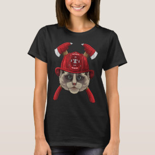 Camiseta Bombero Ragdoll Bombero Niños Rescate de Fuego 
