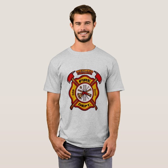 Camiseta Bombero retirado (Anverso completo)