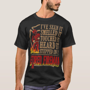 Camiseta Bombero Retirado De Hombres Regalo De Incendio