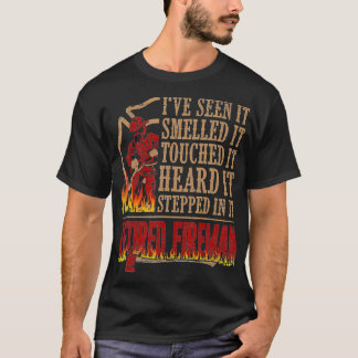 Camiseta Bombero Retirado De Hombres Regalo De Incendio