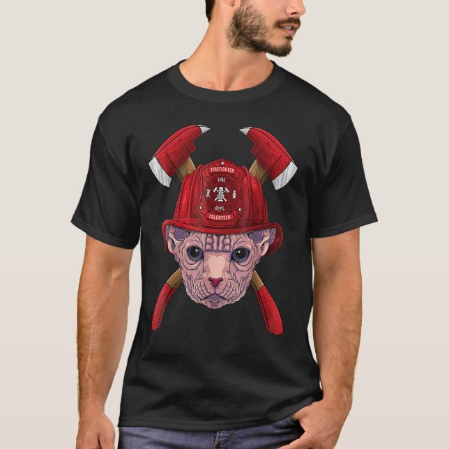 Camiseta Bombero Sfinx Cuerpo de Bomberos Hombres Bomberos  (Anverso)