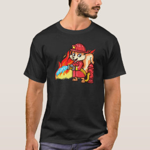 Camiseta Bombero Squirrel Funny Fire Fighter 911 Firema