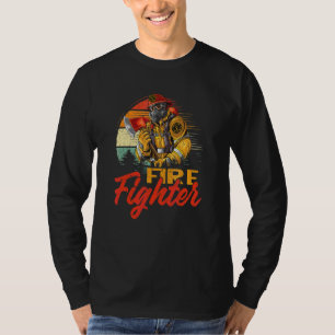 Camiseta Bombero Valiente Coraje Incendio de Honor 1