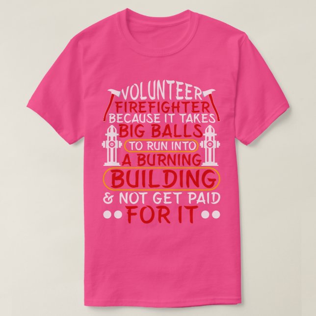 Camiseta Bombero voluntario (Diseño del anverso)
