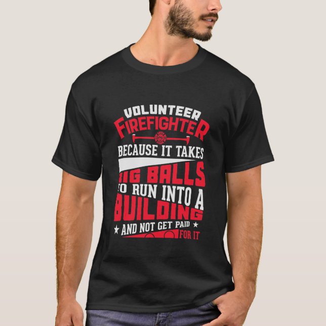 Camiseta Bombero voluntario (Anverso)