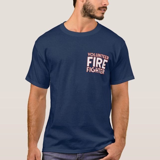 Camiseta Bombero voluntario del Departamento de Bomberos (Anverso)