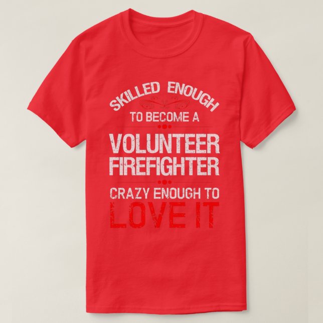 Camiseta Bombero voluntario T ShirtTShirt (Diseño del anverso)