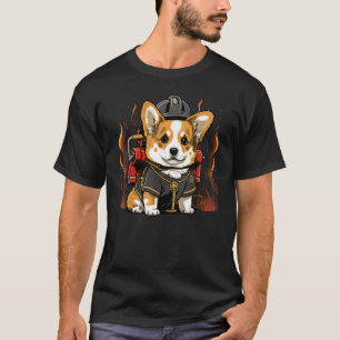 Camiseta Bombero Welsh Corgi en Bombero Welsh Corgi