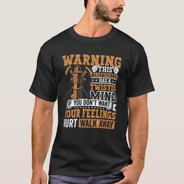 Camiseta Bomberos de bomberos para hombres (Anverso)