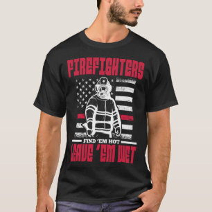 Camiseta Bomberos de la bandera estadounidense de bomberos