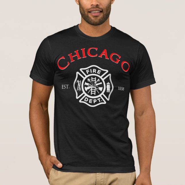 Camiseta Bomberos de la ciudad de Chicago (Anverso)