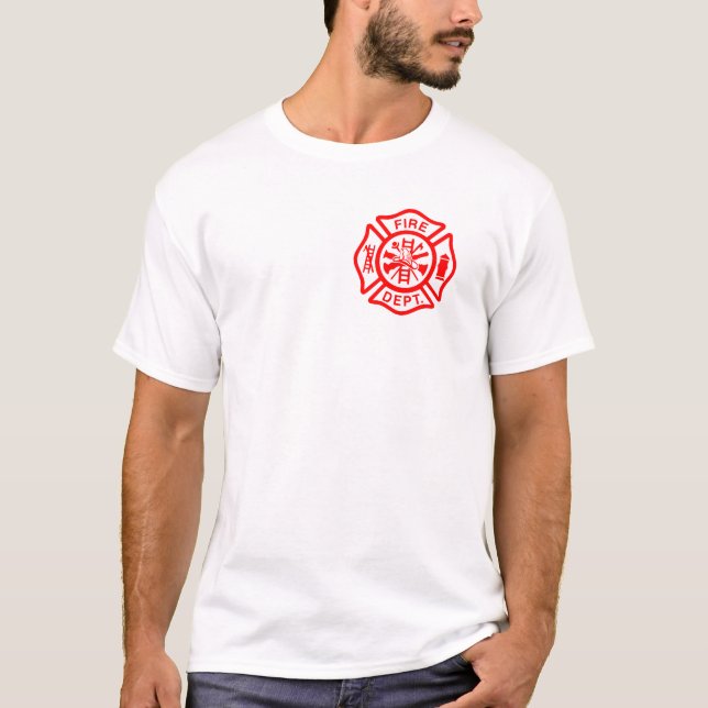 Camiseta Bomberos de la Cruz Maltesa del Departamento de Bo (Anverso)