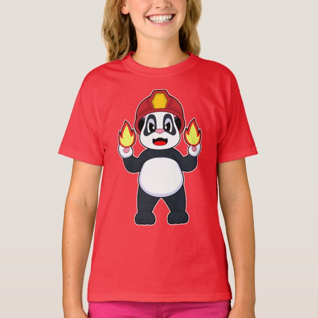 Camiseta Bomberos de Panda (Anverso)