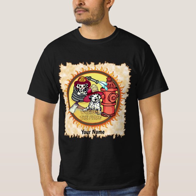 Camiseta Bomberos de perros (Anverso)