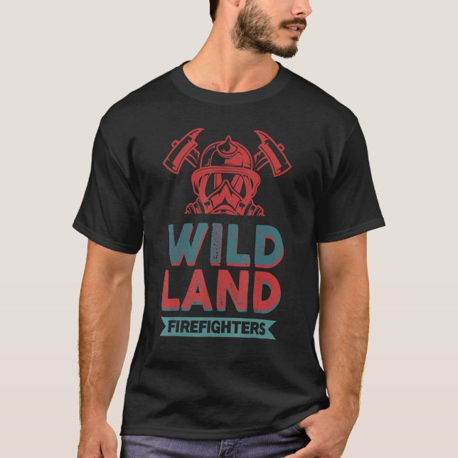 Camiseta Bomberos de tierras salvajes bomberos bomberos (Anverso)
