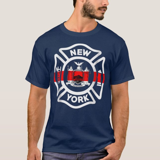 Camiseta Bomberos del Departamento de Bomberos de Nueva Yor (Anverso)