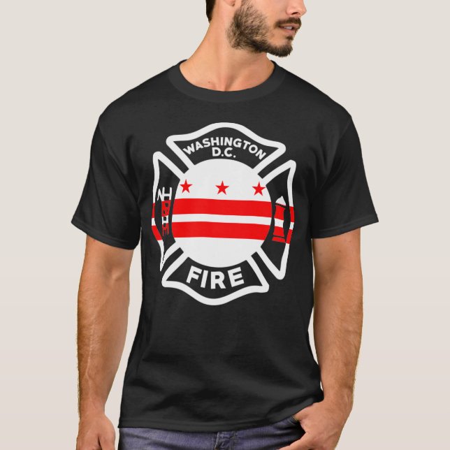 Camiseta Bomberos del Departamento de Bomberos de Washingto (Anverso)