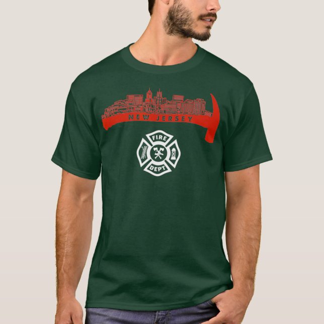 Camiseta Bomberos del Departamento de Rescate de Bomberos d (Anverso)
