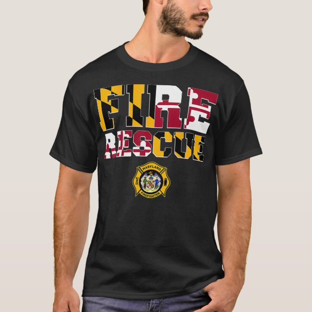 Camiseta Bomberos del Departamento de Rescate de Bomberos d (Anverso)