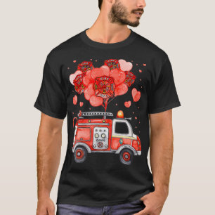 Camiseta Bomberos del Día de San Valentín de FireTruck