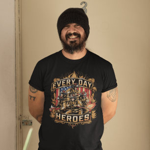Camiseta Bomberos héroes cotidianos