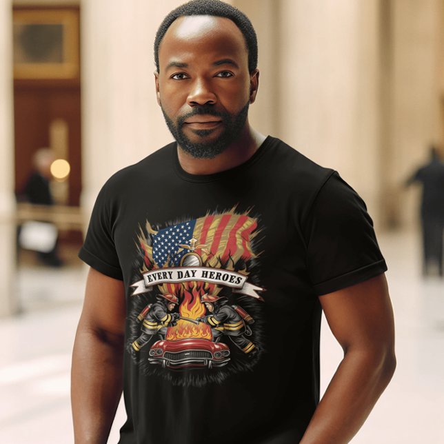 Camiseta Bomberos luchan contra la explosión (Subido por el creador)