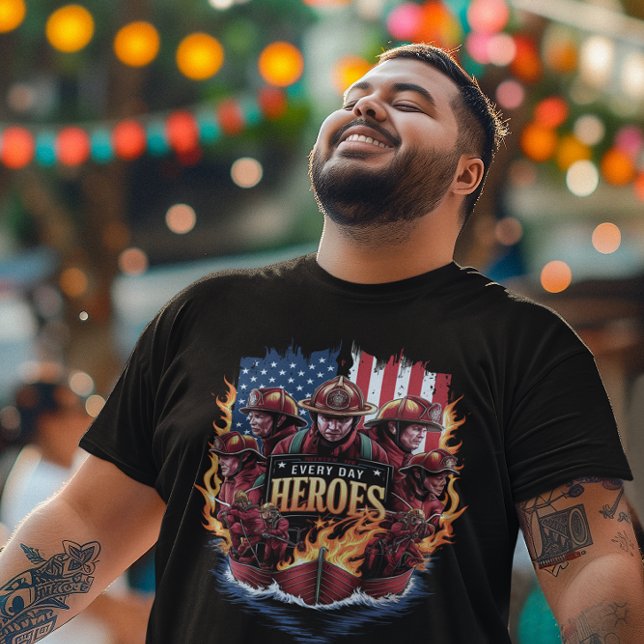 Camiseta Bomberos luchando contra las llamas (Subido por el creador)