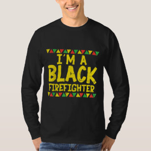 Camiseta Bomberos negros bomberos kente afroamericano P