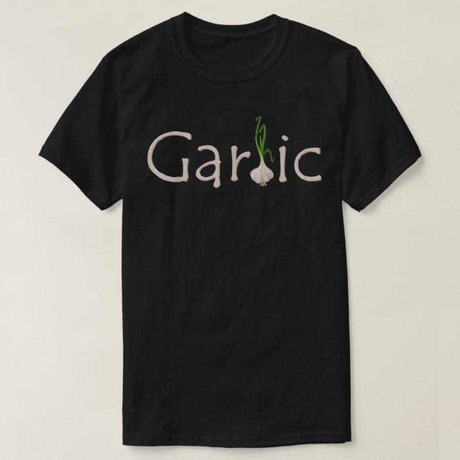 Camiseta Bombilla de ajo  (Diseño del anverso)
