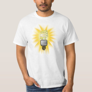 Camiseta Bombilla de luz de ahorro de energía CFL