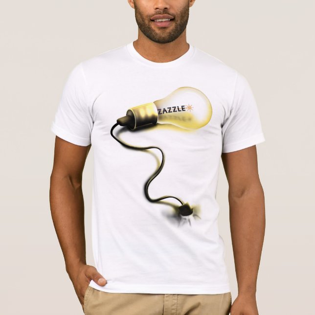 Camiseta Bombilla de Zazzle (Anverso)