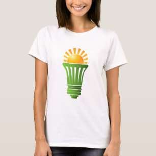 Camiseta Bombilla eficiente de energía solar