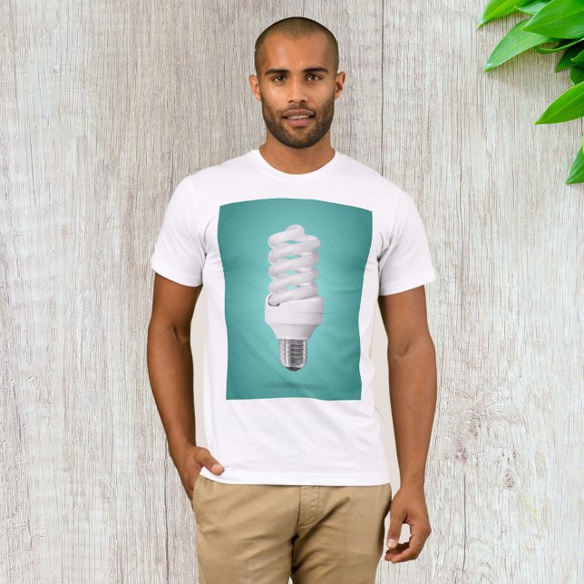 Camiseta Bombilla Fluorescente Compacta Espiral Moderna (Subido por el creador)