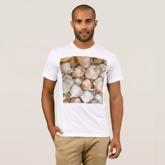 Camiseta Bombillas de ajo Arte de esquema negro artístico