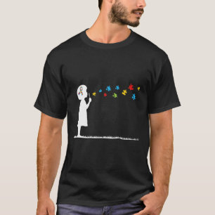 Camiseta Bombillas de burbujas Autismo Concienciación para 