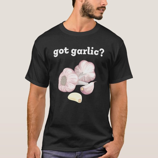 Camiseta Bombillas de tela de ajo para cocinar (Anverso)