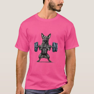 Camiseta Bomping Weight Lifting Funny Shepherd Holandés