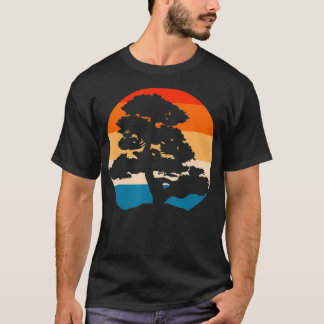 Camiseta Bon retro vintage del Pacific Ocean Beach Bonsai T