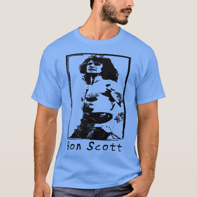 Camiseta Bon Scott Vintage (Anverso)