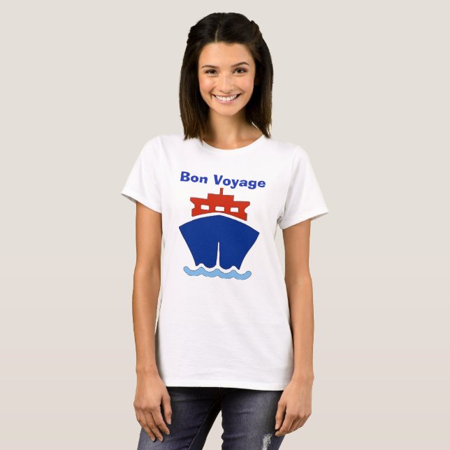 Camiseta Bon Voyage, añadir texto (Anverso completo)