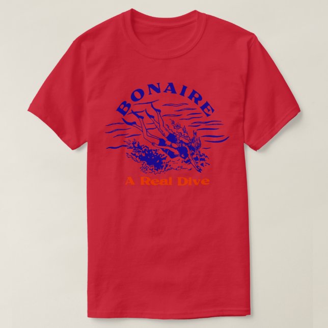 Camiseta Bonaire Diving Vintage (Diseño del anverso)