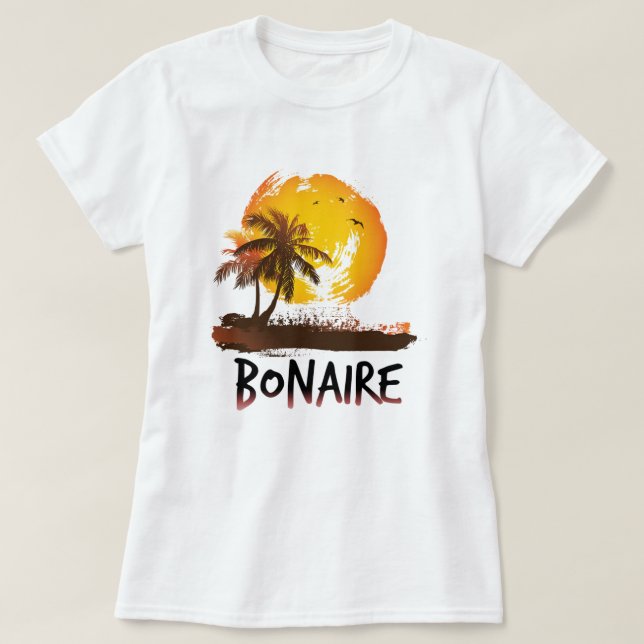 Camiseta Bonaire grunge (Diseño del anverso)