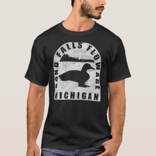 Camiseta Bond Falls Flor Loon Michigan